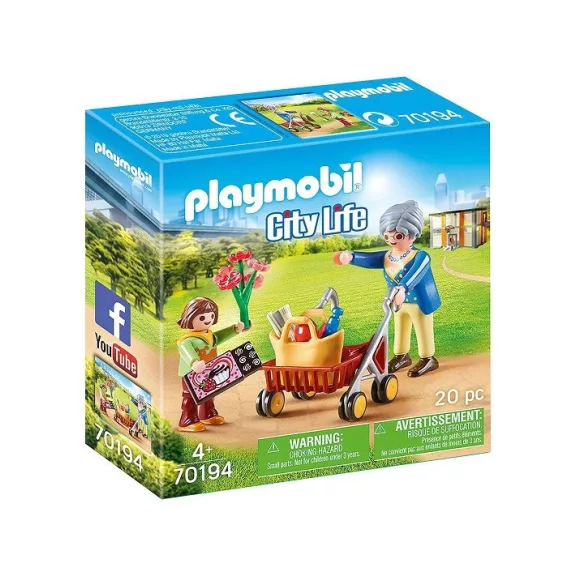 Playmobil 70194 - Nagyi guruló járókerettel Playmobil 70194 - Nagyi guruló járókerettel
