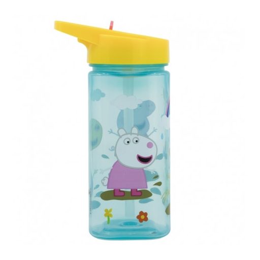 Peppa malac Prémium keményfalú szívószálas kulacs gyerekeknek - 510ML