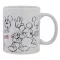 KERÁMIA BÖGRE 330 ML AJÁNDÉKDOBOZBAN MICKEY EGÉR VINTAGE