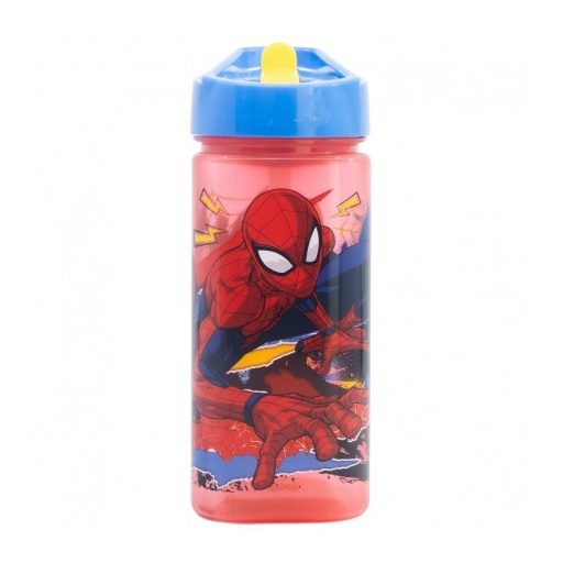 Pókember Prémium keményfalú szívószálas kulacs gyerekeknek - 510ML