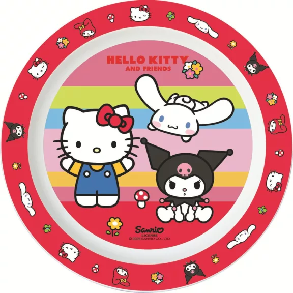 Hello Kitty And Friends micro lapostányér 22 cm Hello Kitty And Friends micro lapostányér 22 cm