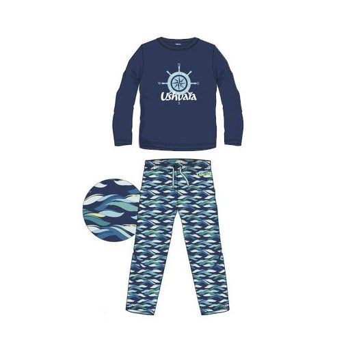 Ushuaia Iránytű Compass férfi hosszú pizsama S