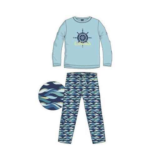 Ushuaia Iránytű Compass Light férfi hosszú pizsama XL