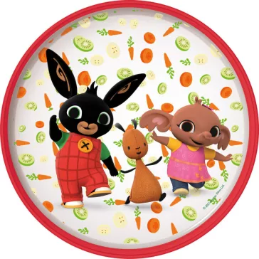 Bing Happy Carrots csúszásmentes micro lapostányér