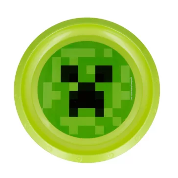 Minecraft TNT műanyag lapostányér