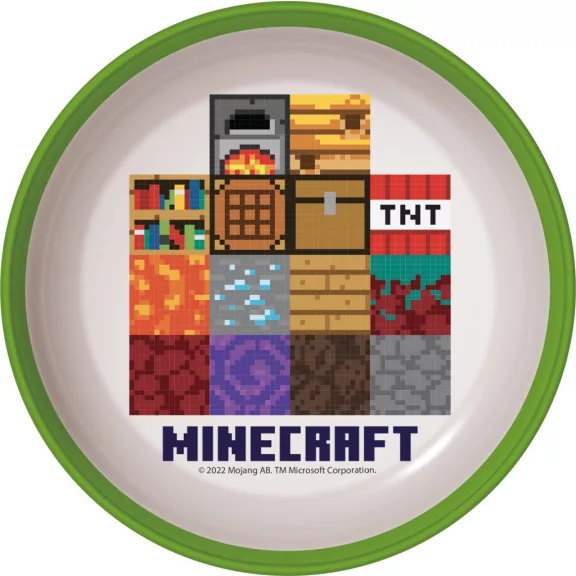 Minecraft Crafters csúszásmentes micro mélytányér Minecraft Crafters csúszásmentes micro mélytányér