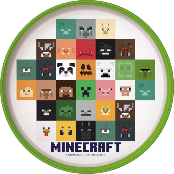 Minecraft Crafters csúszásmentes micro lapostányér Minecraft Crafters csúszásmentes micro lapostányér
