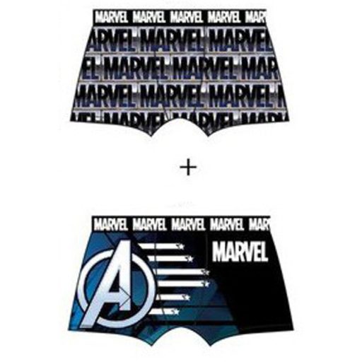 Bosszúállók Captain America Blue férfi boxeralsó 2 darab/csomag M