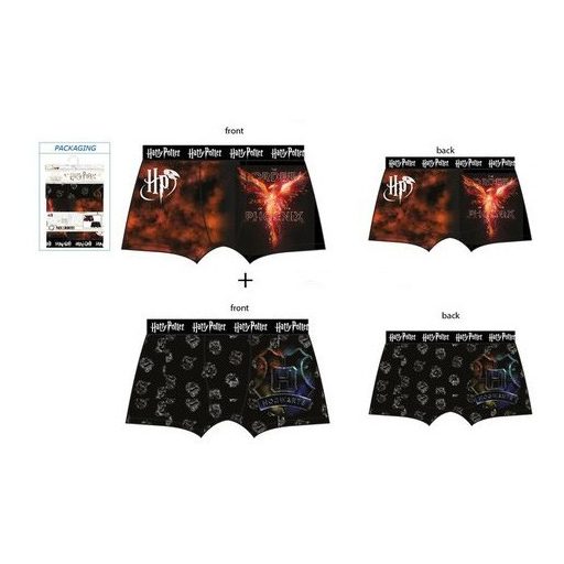 Harry Potter Phoenix férfi boxeralsó 2 darab/csomag XL