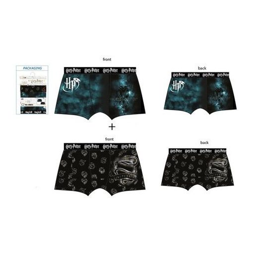 Harry Potter Death Eaters férfi boxeralsó 2 darab/csomag S