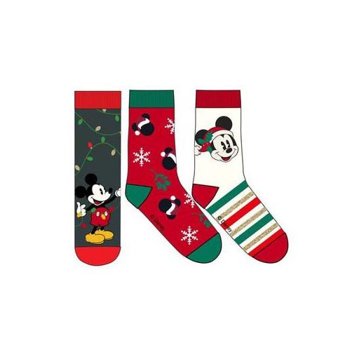 Disney Mickey Santa Hat Karácsonyi férfi Zokni 36/40