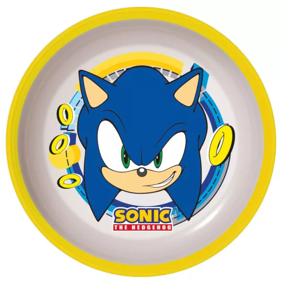 Sonic a sündisznó Rings csúszásmentes micro mélytányér Sonic a sündisznó Rings csúszásmentes micro mélytányér