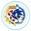Sonic a sündisznó Rings csúszásmentes micro lapostányér