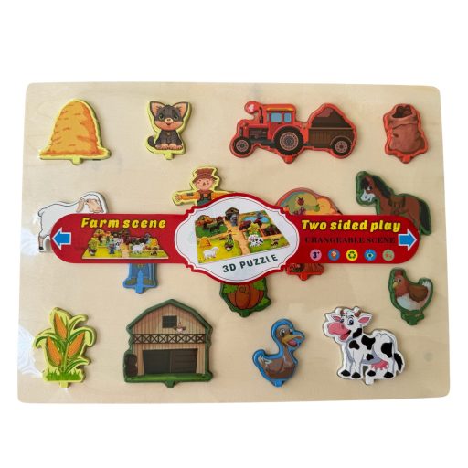 2 az 1-ben farmos 3D puzzle