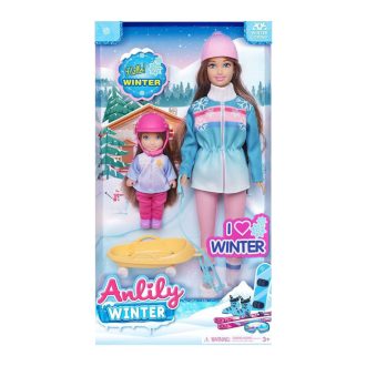 Anya-lánya baba szett szánkóval