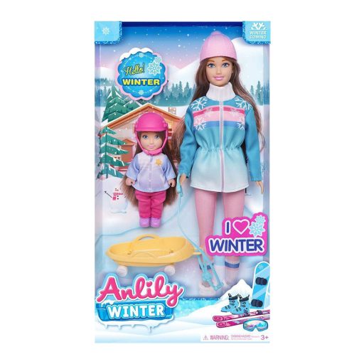 Anya-lánya baba szett szánkóval