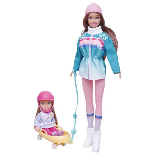 Anya-lánya baba szett szánkóval
