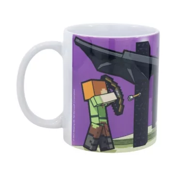   Minecraft kerámia reggeliző bögre 325ML ajándék dobozban 