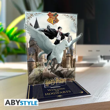 Harry Potter akril dioráma figura Harry & Buck in Hogwarts