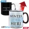 Game Of Thrones hőre változó bögre 460 ml Winter is here box