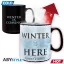 Game Of Thrones hőre változó bögre 460 ml Winter is here box