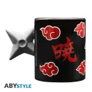 Naruto Shippuden 3D fogantyús bögre Shuriken Akatsuki
