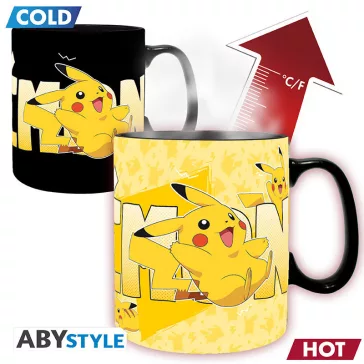 Pokemon hőre változó bögre 460 ml Pikachu