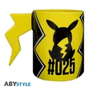 Pokemon 3D fogantyús bögre Pikachu villám