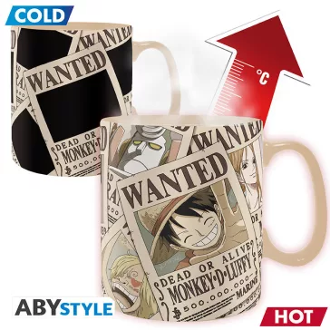 One Piece hőre változó bögre 460 ml Wanted