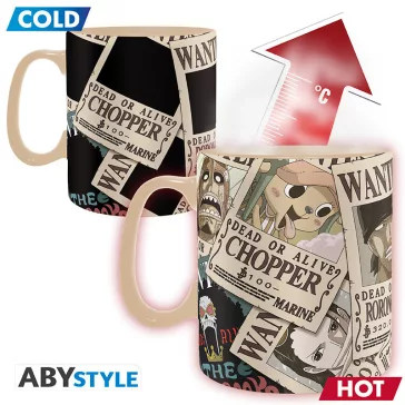 One Piece hőre változó bögre 460 ml Wanted