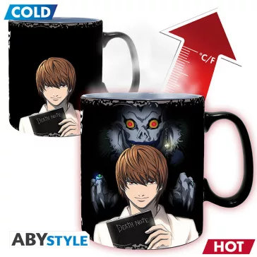Death Note hőre változó bögre 460 ml Kira & L