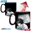 Death Note hőre változó bögre 460 ml Kira & L