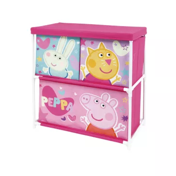   Peppa malac Friends játéktároló állvány 3 rekeszes 53x30x60 cm