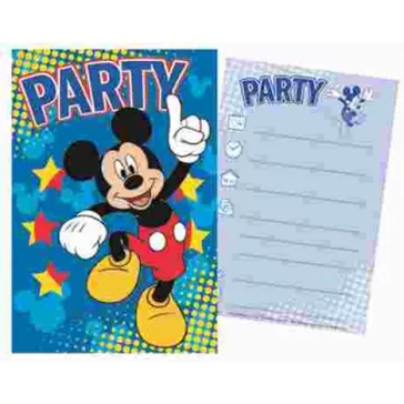 Disney Mickey Star party meghívó