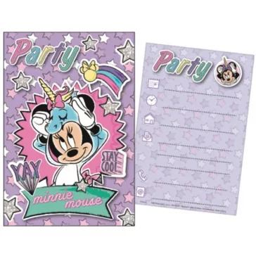 Disney Minnie Unicorn party meghívó