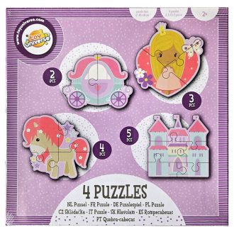 Hercegnő Magic forma puzzle 4 az 1-ben