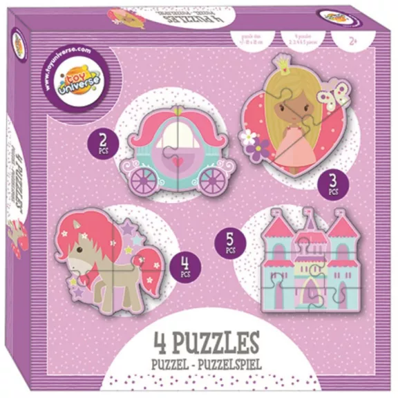 Hercegnő Magic forma puzzle 4 az 1-ben
