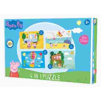 Peppa malac Summer puzzle 4 az 1-ben