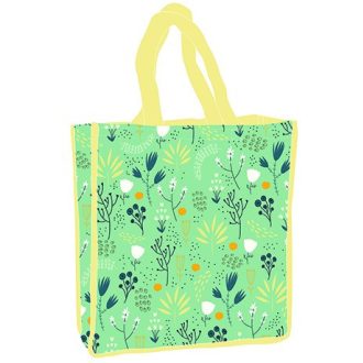 Virág Green shopping bag 34 cm