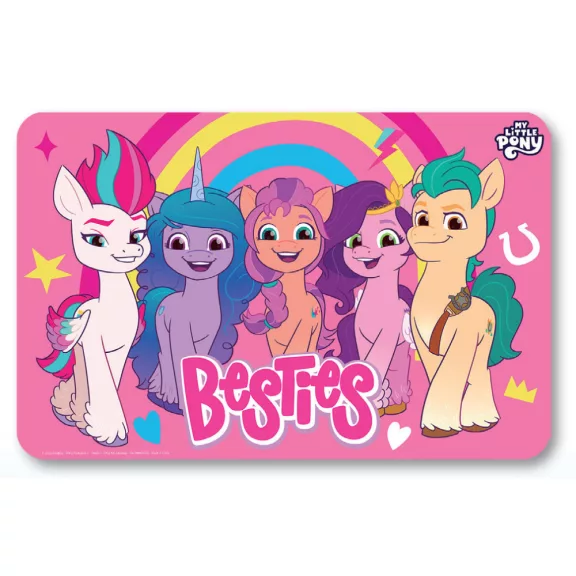 Én kicsi pónim Besties tányéralátét 43x28 cm Én kicsi pónim Besties tányéralátét 43x28 cm