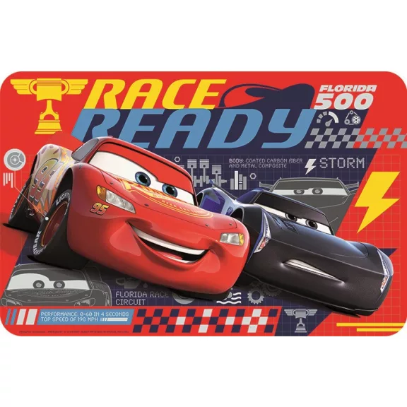 Disney Verdák Race tányéralátét 43x28 cm Disney Verdák Race tányéralátét 43x28 cm