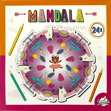 Színes Mandala Circus színező 24 oldal