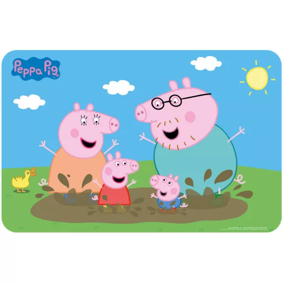 Peppa malac Mud Bath tányéralátét 43x28 cm Peppa malac Mud Bath tányéralátét 43x28 cm