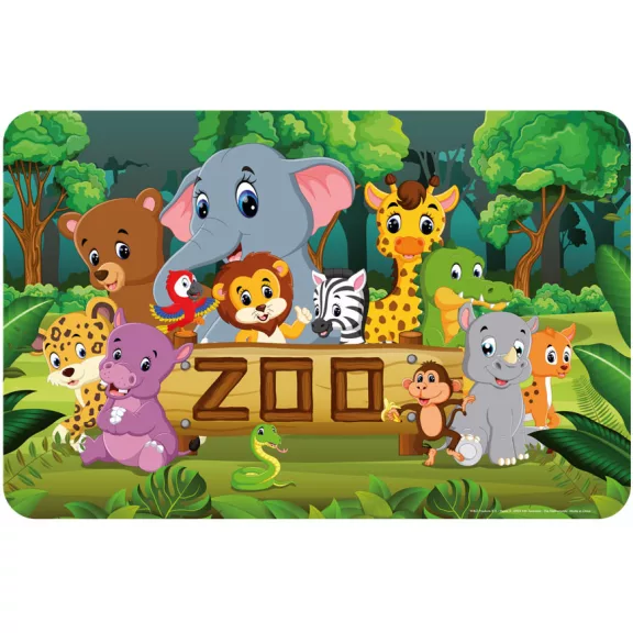 Állatos Zoo tányéralátét 43x28 cm Állatos Zoo tányéralátét 43x28 cm