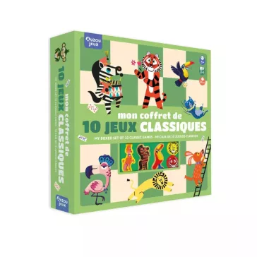 10 klasszikus társasjáték egy dobozban Auzou