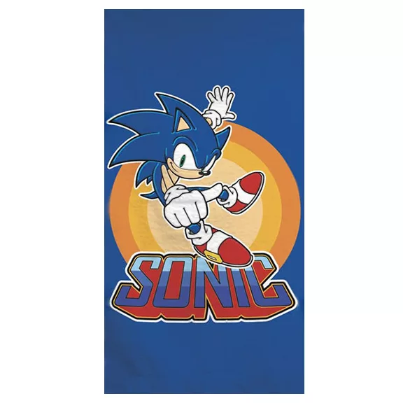 Sonic a sündisznó Power fürdőlepedő, strand törölköző 70x140cm (Fast Dry) Sonic a sündisznó Power fürdőlepedő, strand törölköző 70x140cm (Fast Dry)