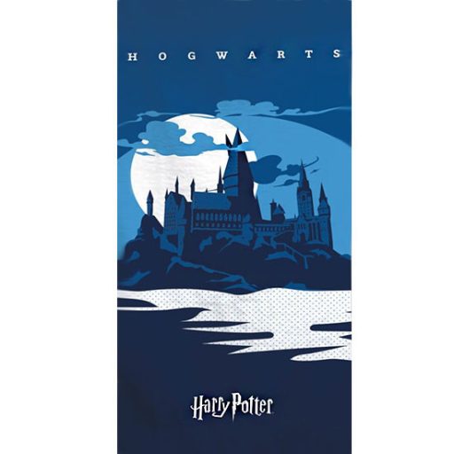 Harry Potter Hogwarts Blue fürdőlepedő, strand törölköző 70x140cm (Fast Dry)