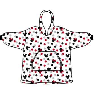   Disney Mickey, Minnie Dots felnőtt belebújós plüss polár takaró, poncsó
