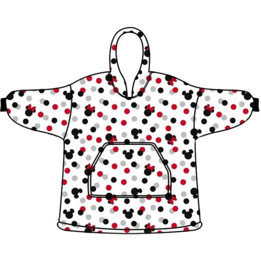Disney Mickey, Minnie Dots felnőtt belebújós plüss polár takaró, poncsó