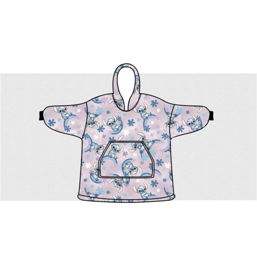 Disney Lilo és Stitch, A csillagkutya Dreamy belebújós plüss polár takaró, poncsó 7-14 év